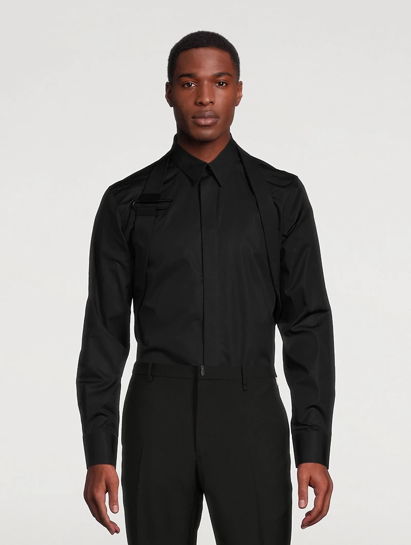 Cotton Shirt With U-Lock Harness