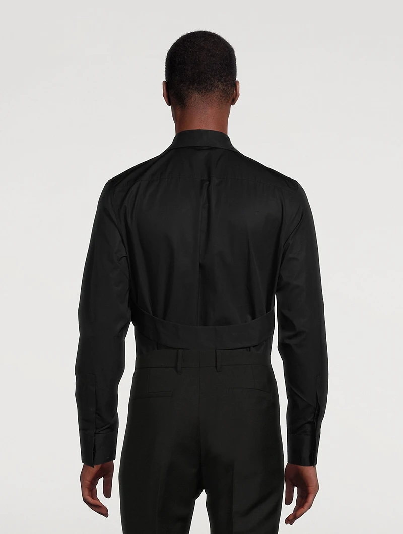 Cotton Shirt With U-Lock Harness