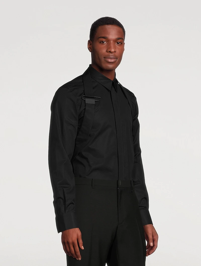 Cotton Shirt With U-Lock Harness