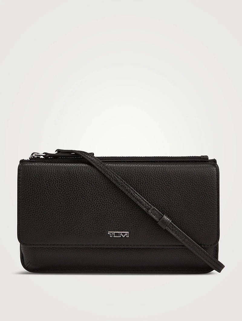 Leather Crossbody Wallet
