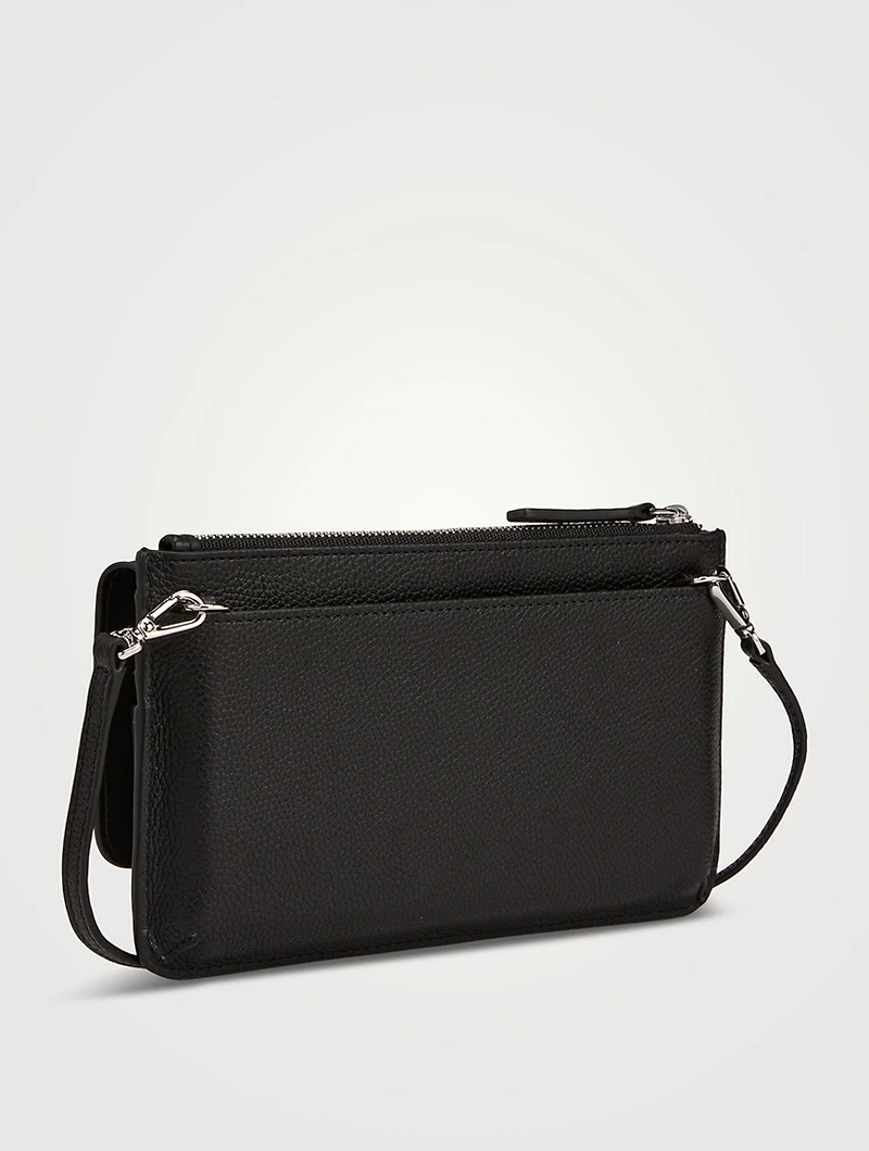 Leather Crossbody Wallet