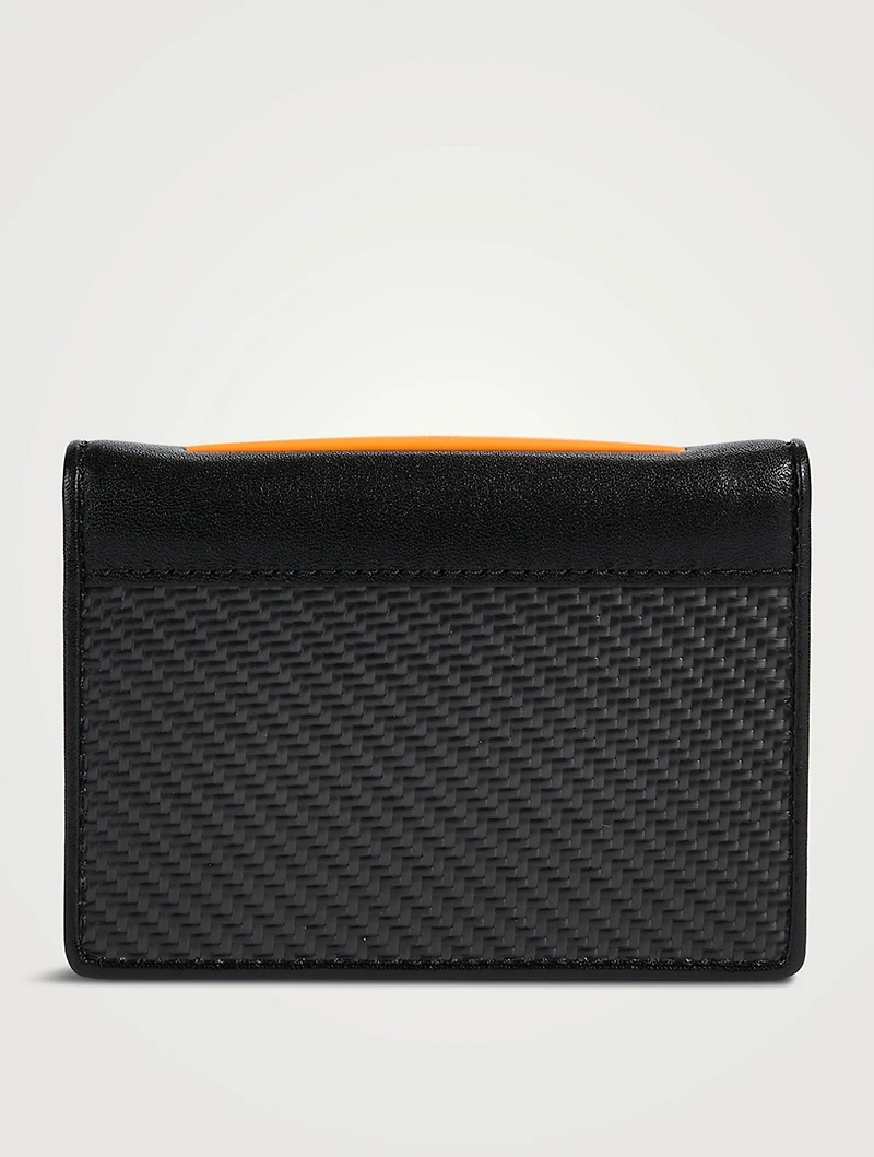 Leather And Carbon Card Case