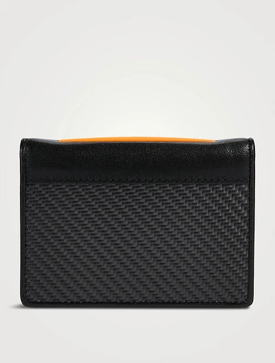 Leather And Carbon Card Case