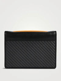 Leather And Carbon Card Case