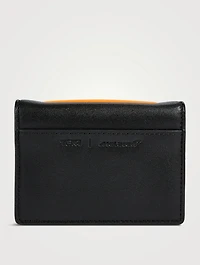 Leather And Carbon Card Case
