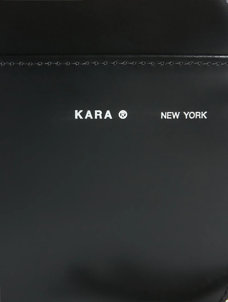 Knot And Crystal Chain Leather Camera Bag