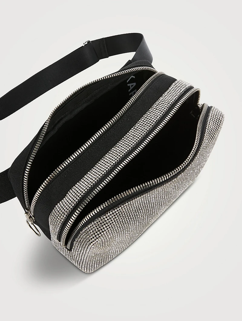 Crystal Mesh Belt Bag