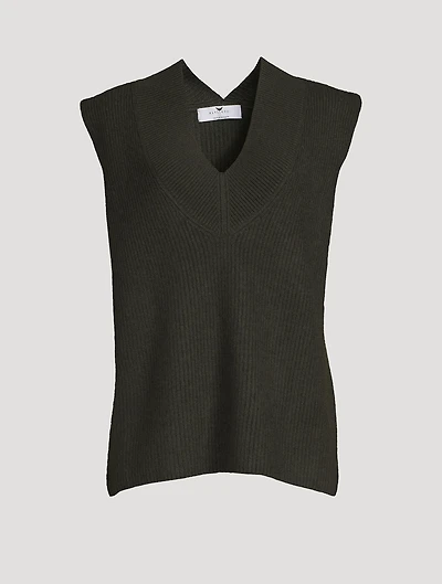 Cashmere V-Neck Sweater Vest