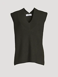 Cashmere V-Neck Sweater Vest