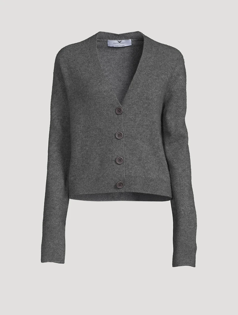 Cashmere Wide-Sleeve Cardigan