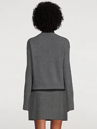 Cashmere Wide-Sleeve Cardigan