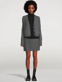 Cashmere Wide-Sleeve Cardigan