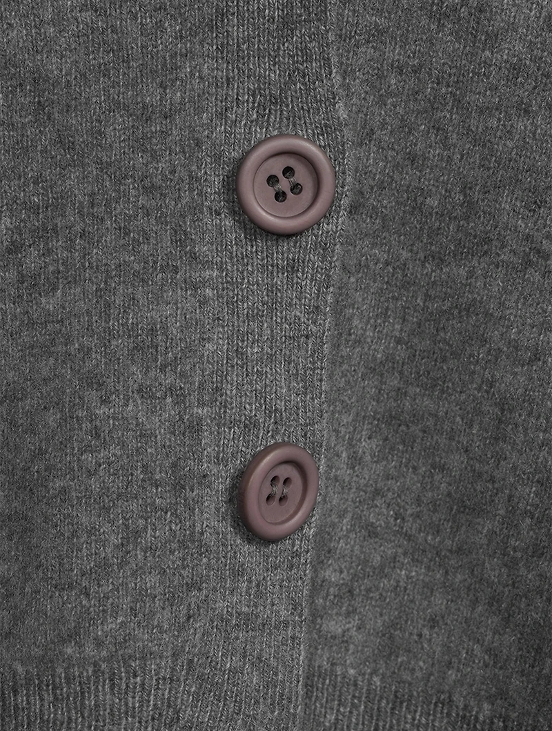 Cashmere Wide-Sleeve Cardigan