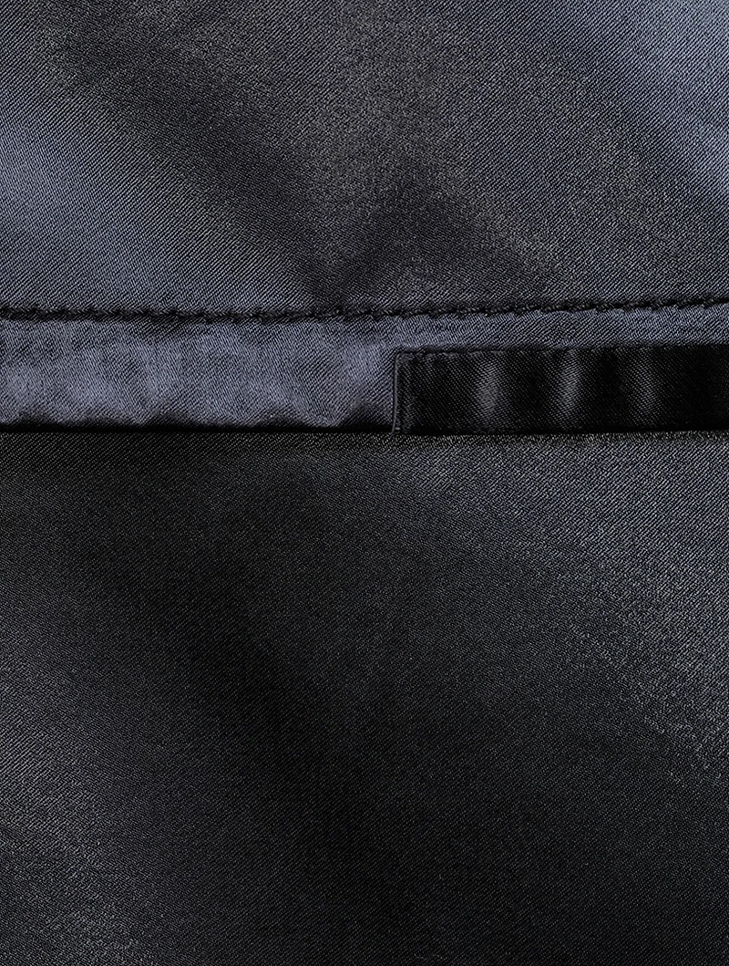 Sustainable Satin Down Robe Coat