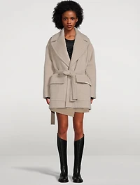 Cashmere Down Robe Coat