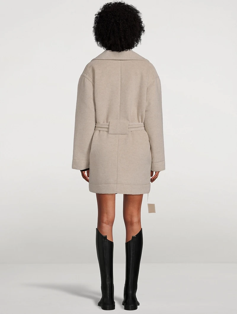 Cashmere Down Robe Coat