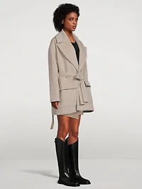 Cashmere Down Robe Coat
