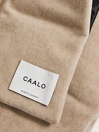 Cashmere Satin Down Muff Scarf