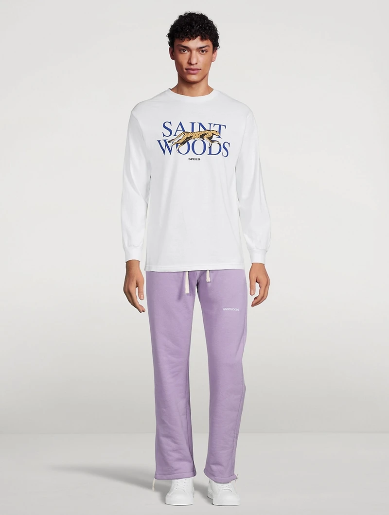 Cotton Fleece Drawstring Sweatpants