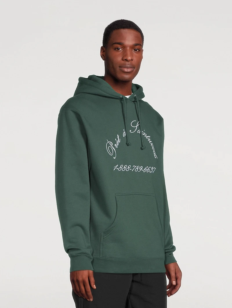 Bad French Cotton Fleece Hoodie