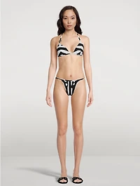 Triangle Bikini Zebra Print
