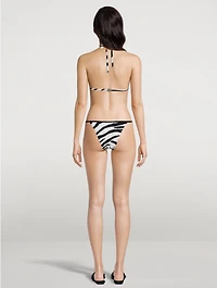 Triangle Bikini Zebra Print