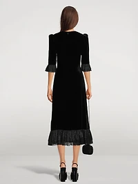 The Falconetti Velvet Midi Dress