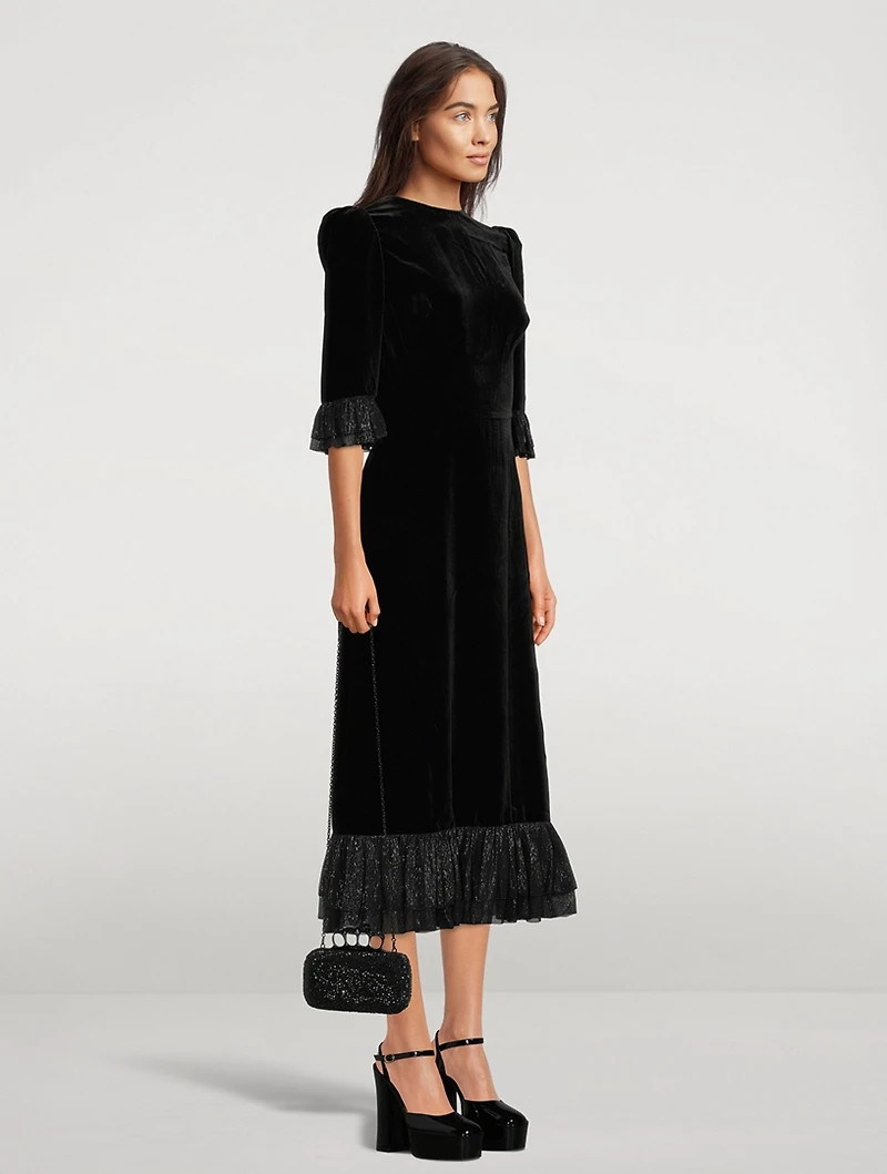 The Falconetti Velvet Midi Dress