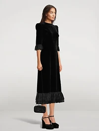 The Falconetti Velvet Midi Dress