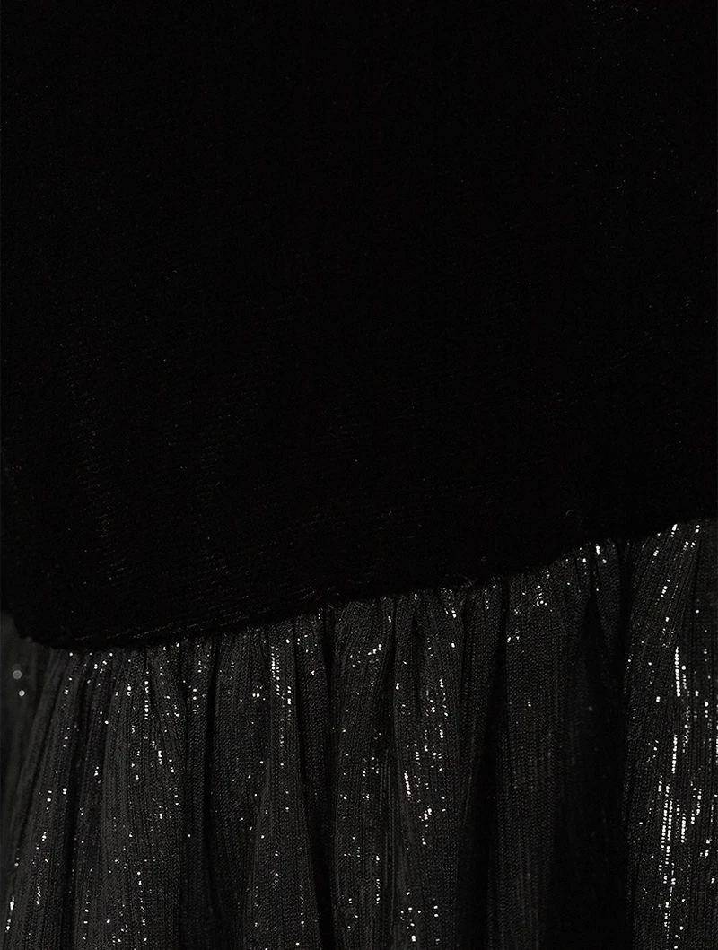 The Falconetti Velvet Midi Dress