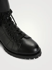 Ceirus Leather Combat Boots