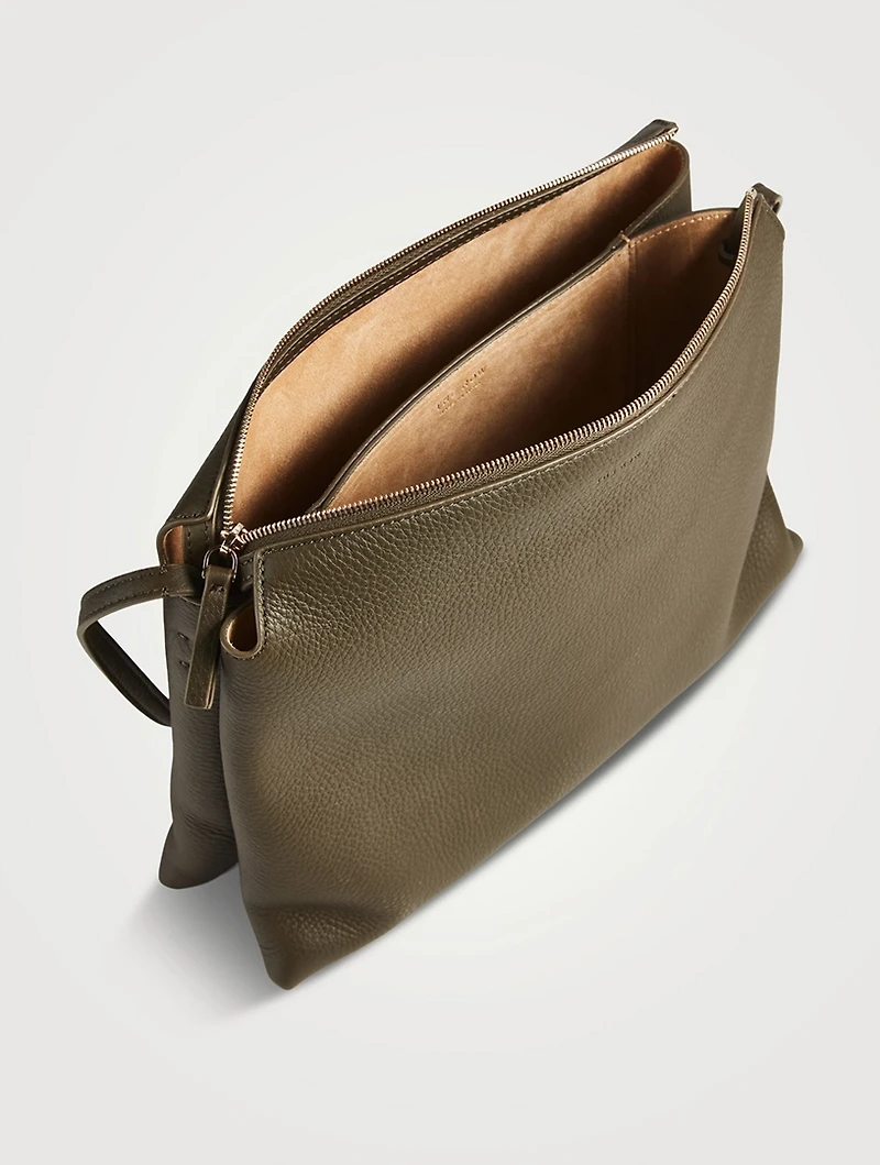 Twin Leather Crossbody Bag