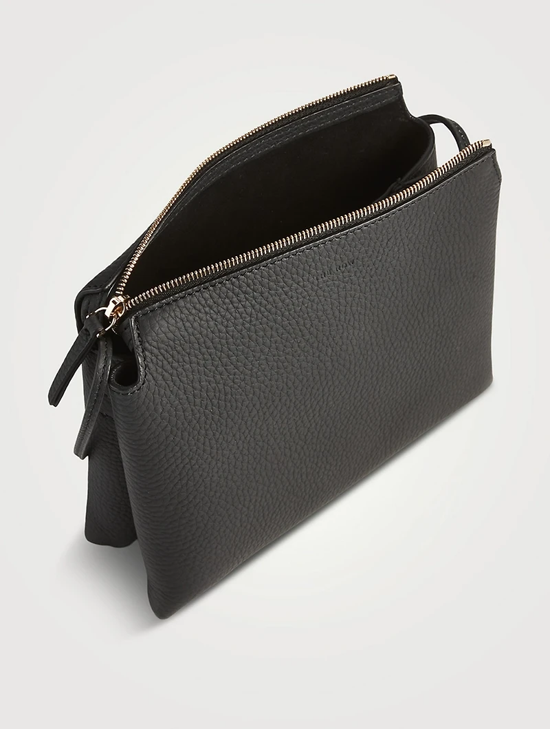 Mini Twin Leather Crossbody Bag
