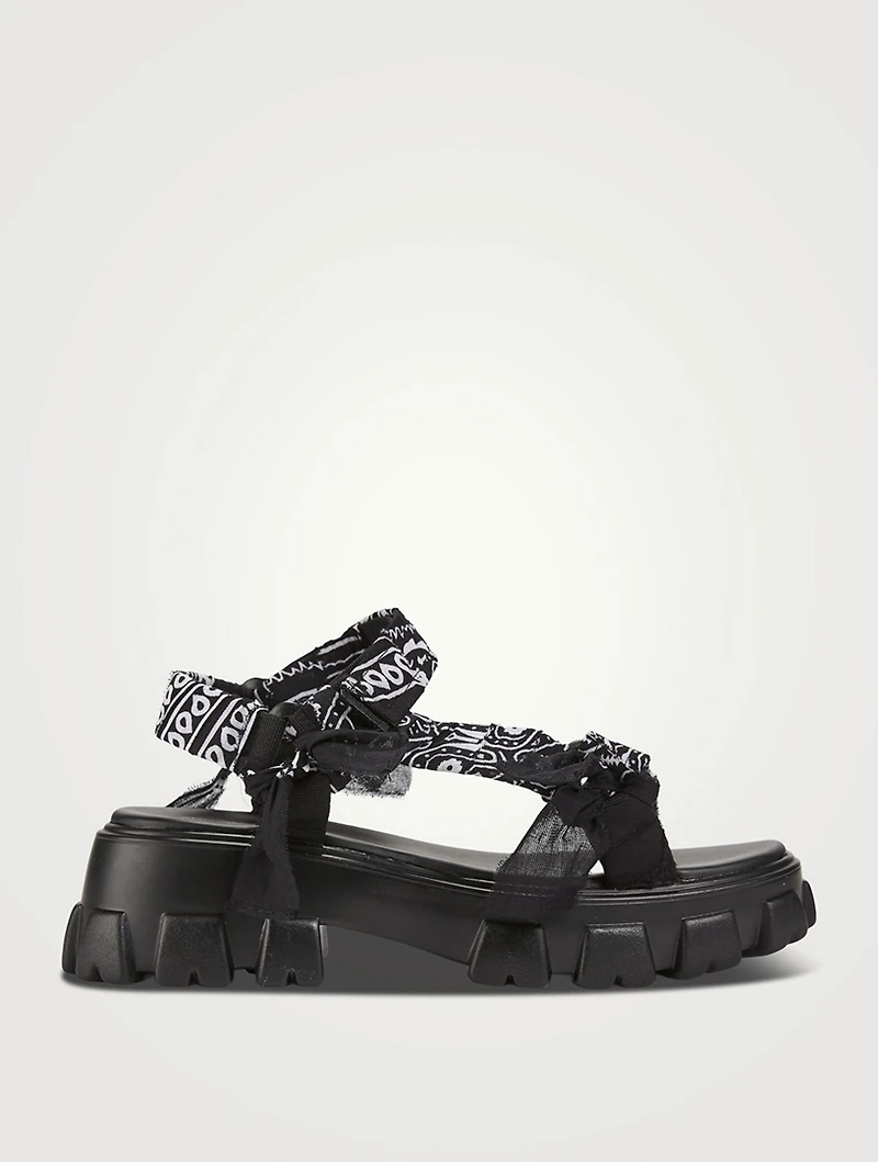 Trekky Bandana Platform Sandals