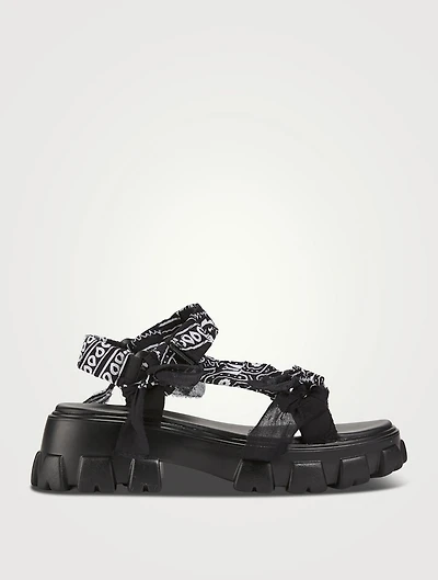 Trekky Bandana Platform Sandals