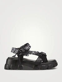 Trekky Bandana Platform Sandals