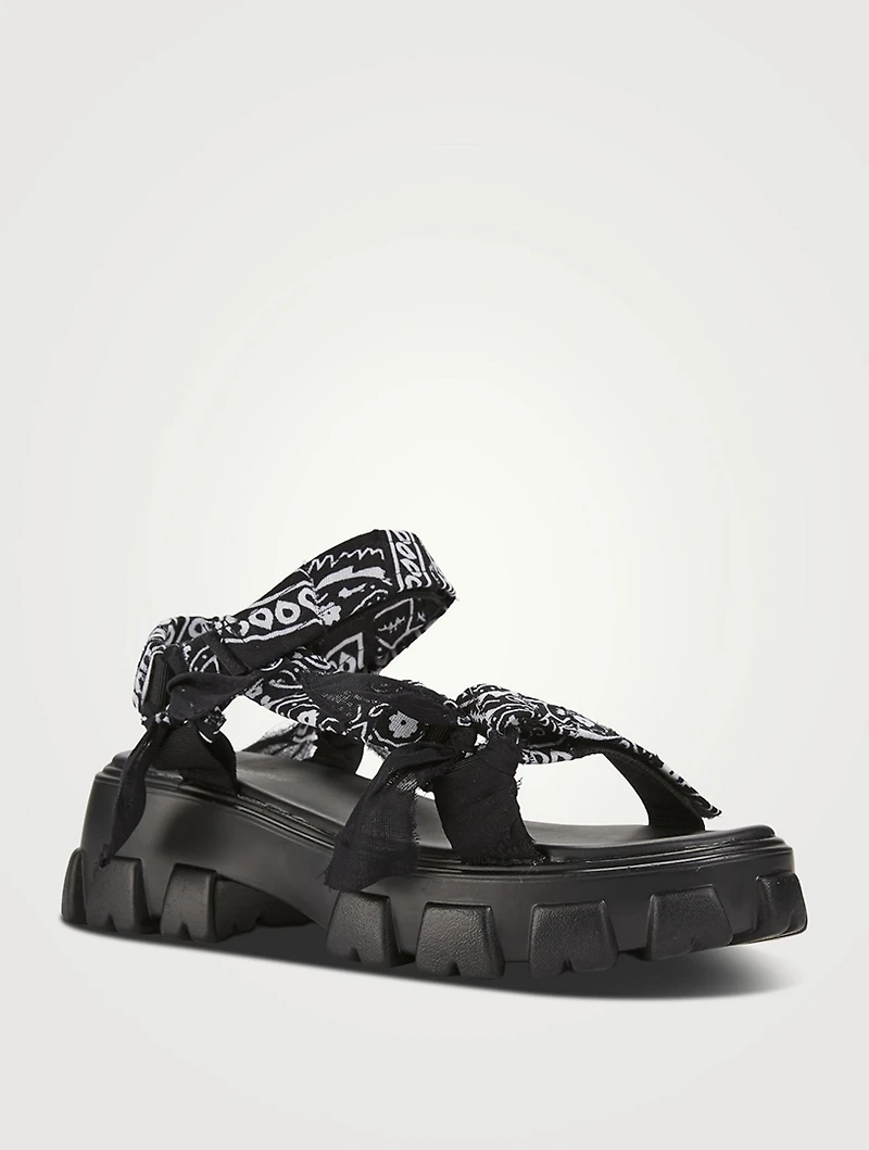 Trekky Bandana Platform Sandals
