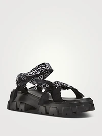 Trekky Bandana Platform Sandals
