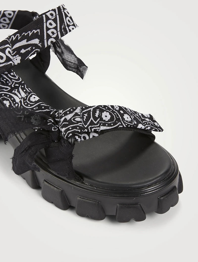 Trekky Bandana Platform Sandals