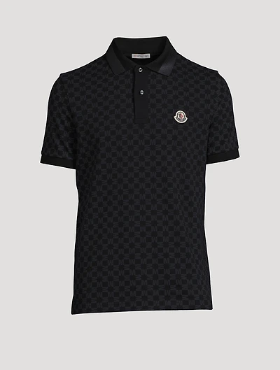 Polo Shirt Monogram Print