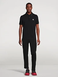 Polo Shirt Monogram Print