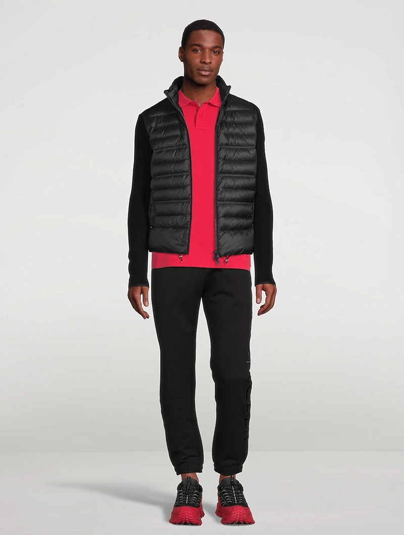 Wool And Nylon Zip Cardigan
