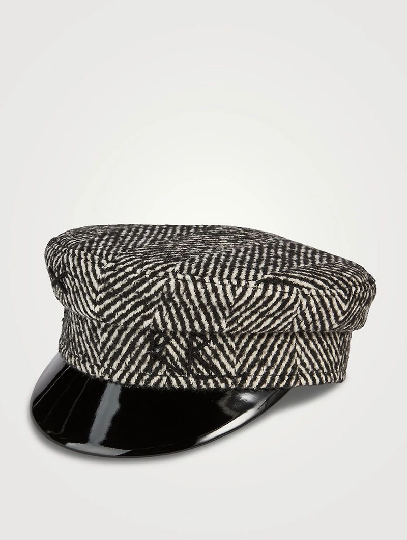 Herringbone Baker Boy Cap