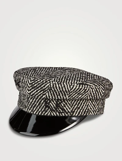 Herringbone Baker Boy Cap
