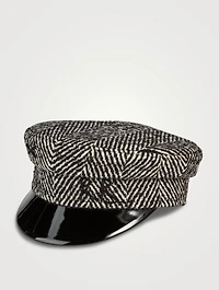 Herringbone Baker Boy Cap