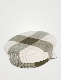 Baker Boy Cap Check Print