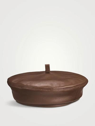 Leather Beret