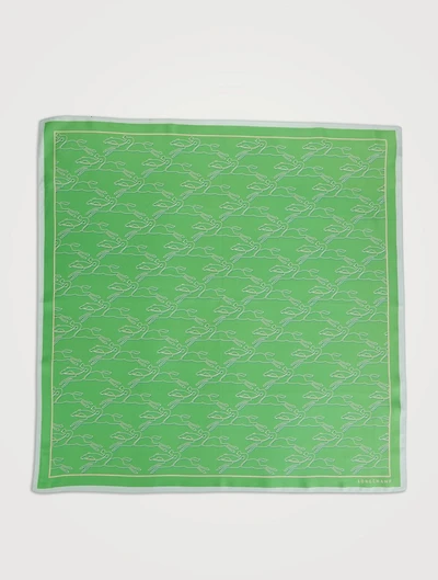 Silk Scarf In Horse Print