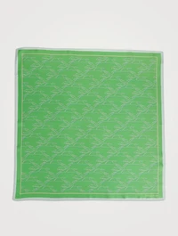 Silk Scarf In Horse Print
