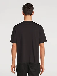 Bric Cotton T-Shirt With Tonal Logo